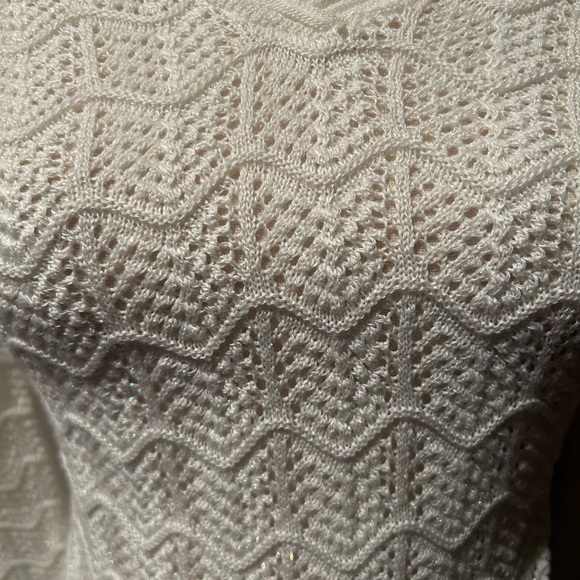 BLong Sleeve V-Neck Sweater with Sparkle - Picture 2 of 4